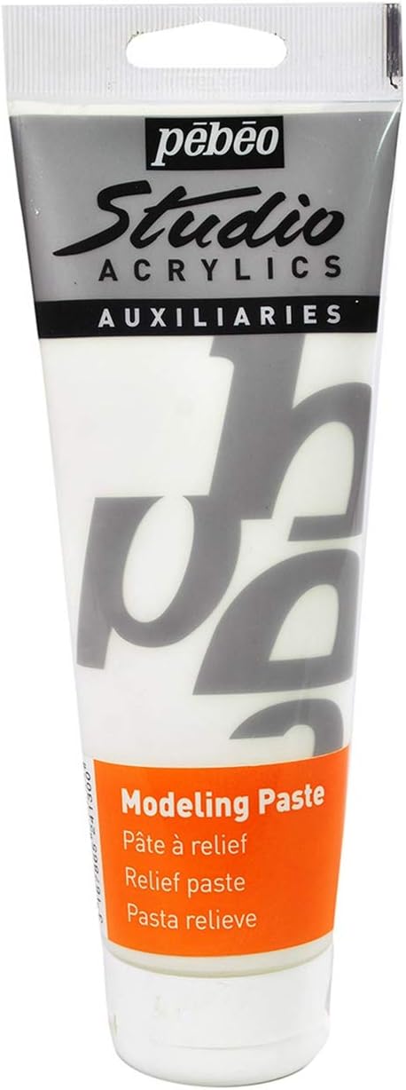 PEBEO 250 ml Studio Acrylics Auxiliaries Modeling Paste, White, 524130