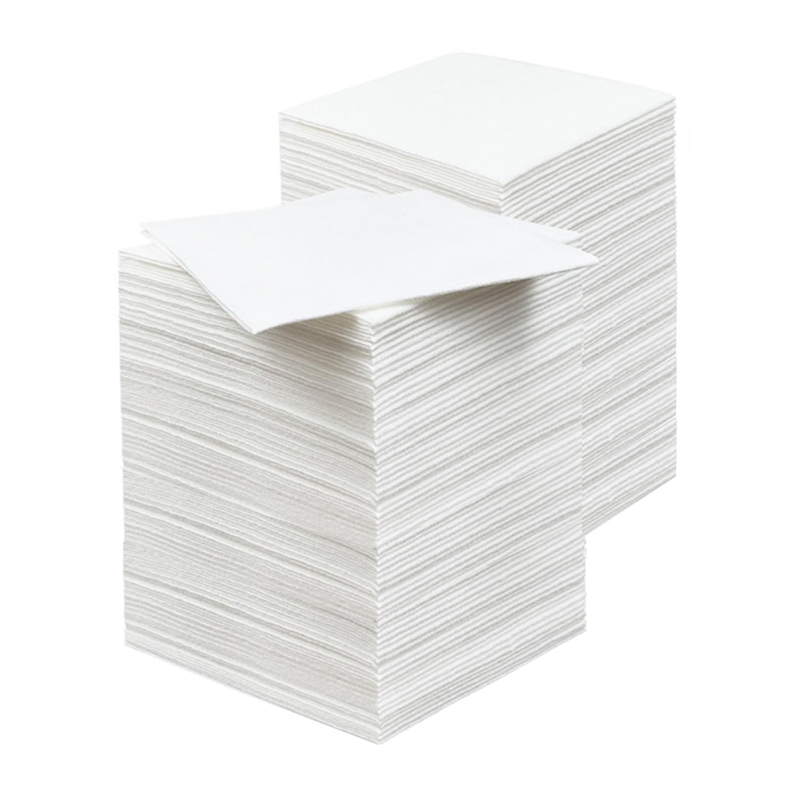 KLEENDOL Linen-Feel Napkins,Cocktail Disposable Napkins,Strong Serviettes Napkin,Elegant White Paper Napkins for Christmas,Parties,Halloween,Thanksgiving,200 Count,White