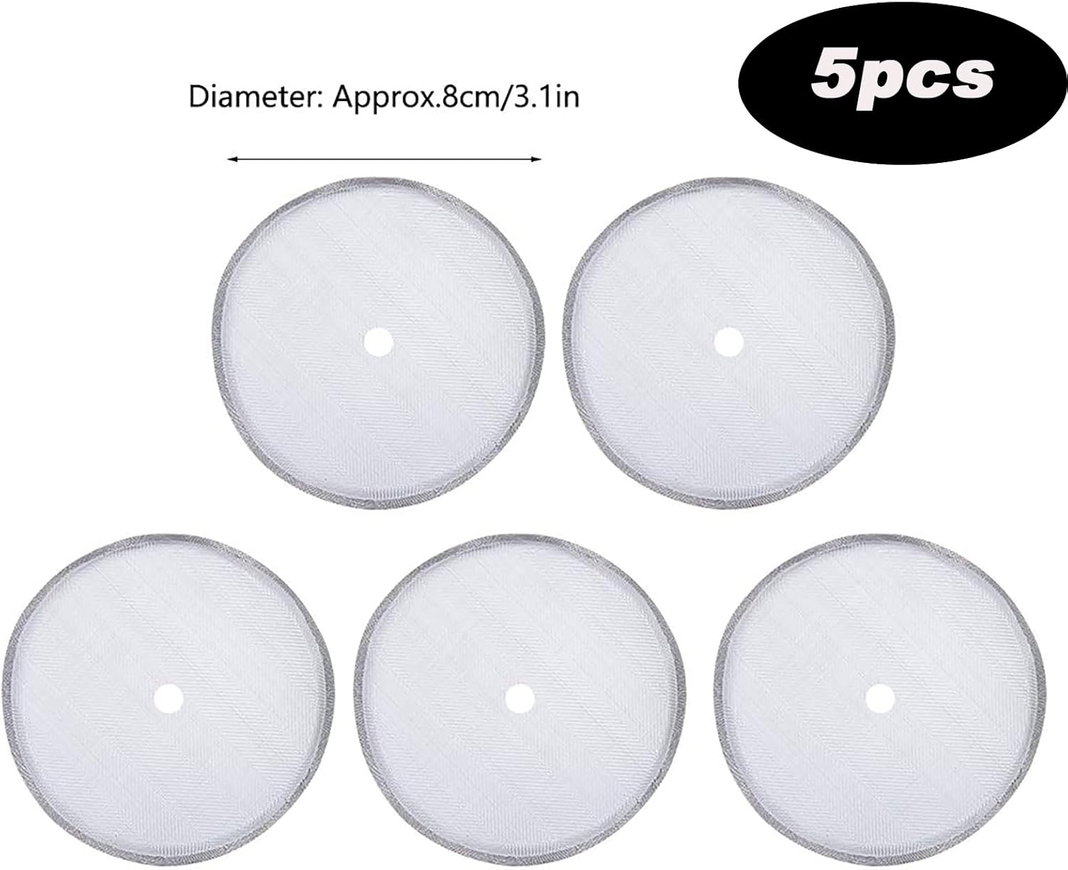 French Press Replacement Filters, 5 Pack 304 Stainless Steel 150 Mesh Ultra Fine Coffee Screens Reusable French Press Filter for Home Cafe Coffee Lovers