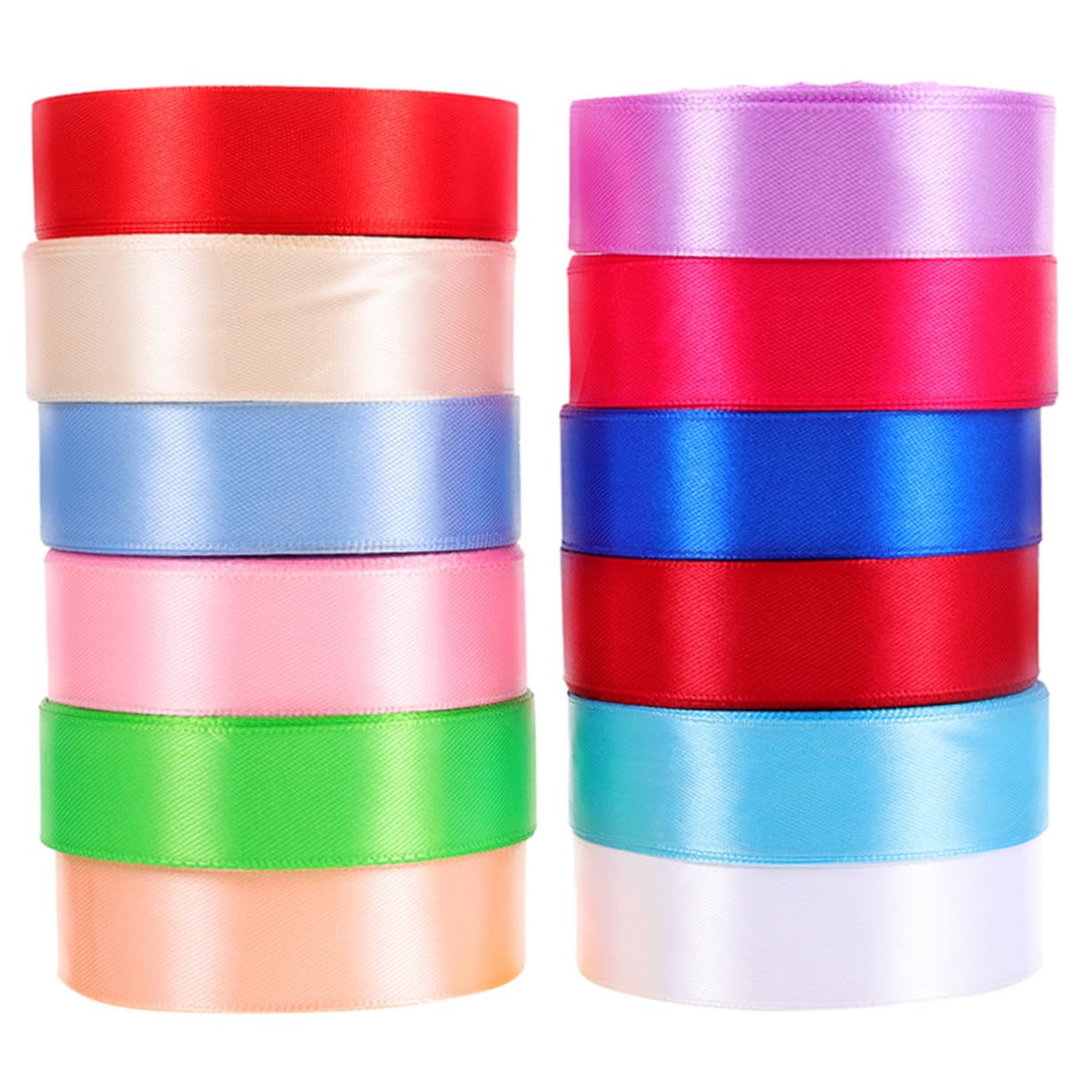 GALPADA 12rollen Farbige Geschenkbänder aus Polyester Dekorative Verpackungsbänder für Geschenke Bastelarbeiten und Blumendekorationen Zufällige Farbe