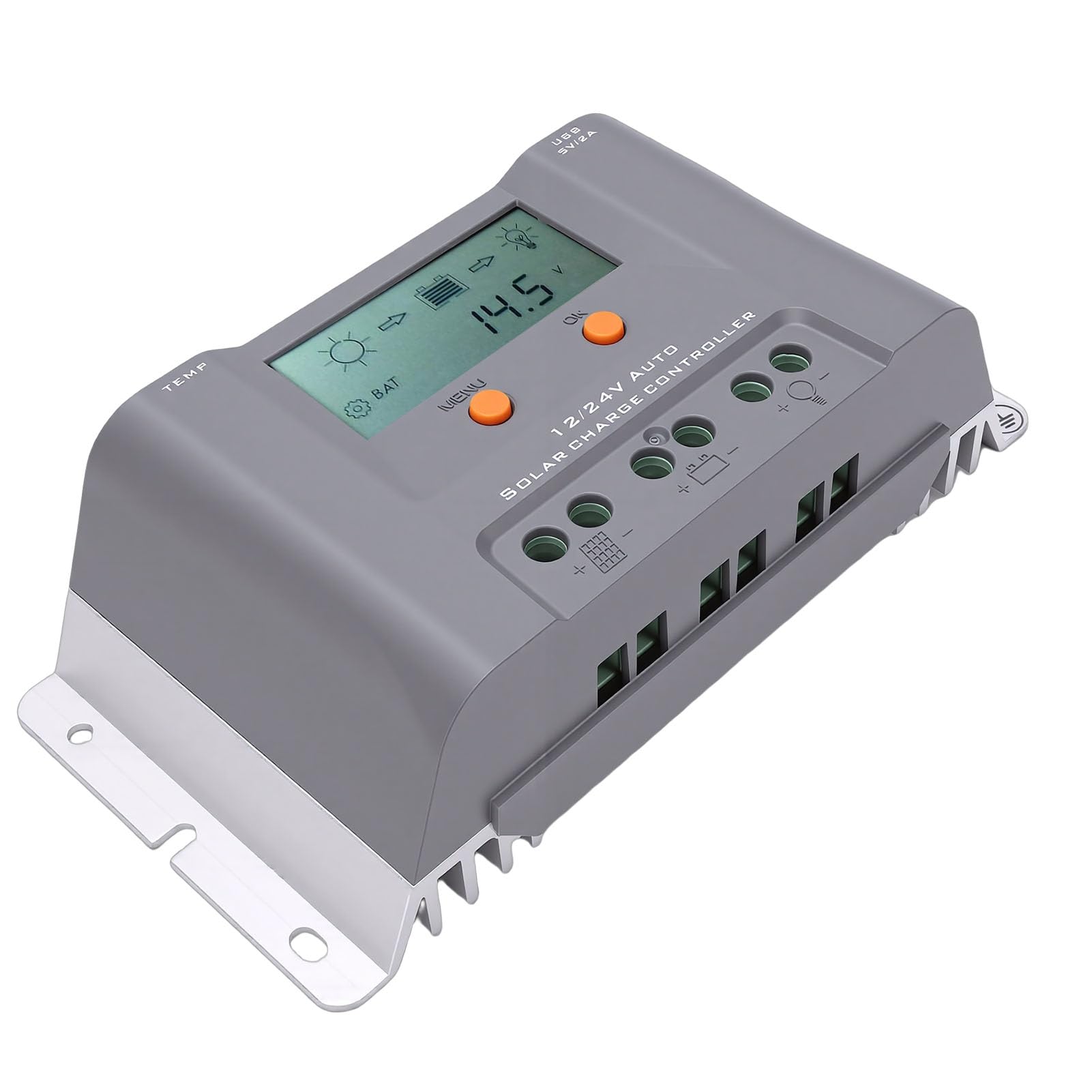 Alomejor Regolatore di Carica Solare 40A con Display LCD