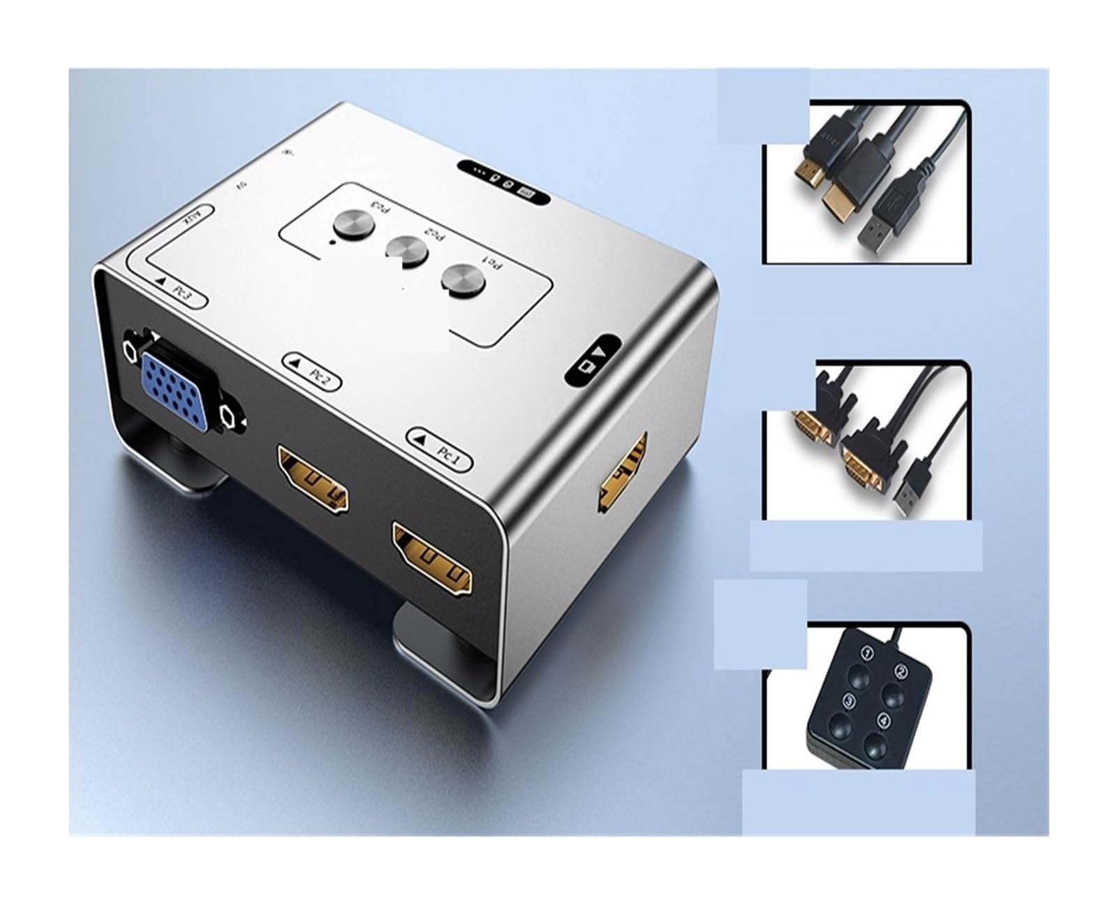 Amazon.co.jp: HDMI KVMスイッチ HDMI KVM切替器 +VGA から VGA KVM