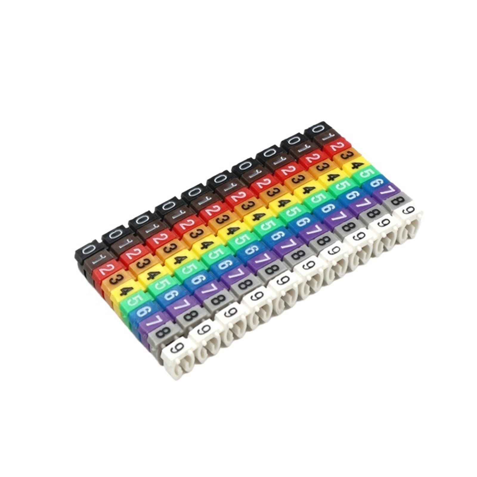 Enmrfvkz Color-2 Plastic C-Type Cable Markers