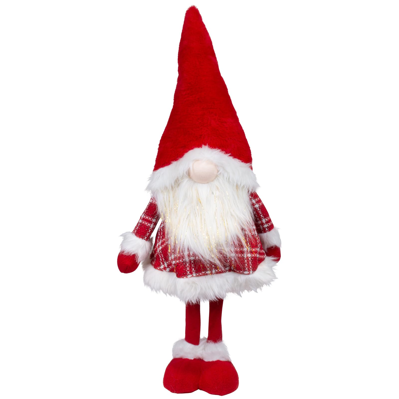 Wackelwichtel 60cm (85cm) Dekofigur stehend rot-weiß