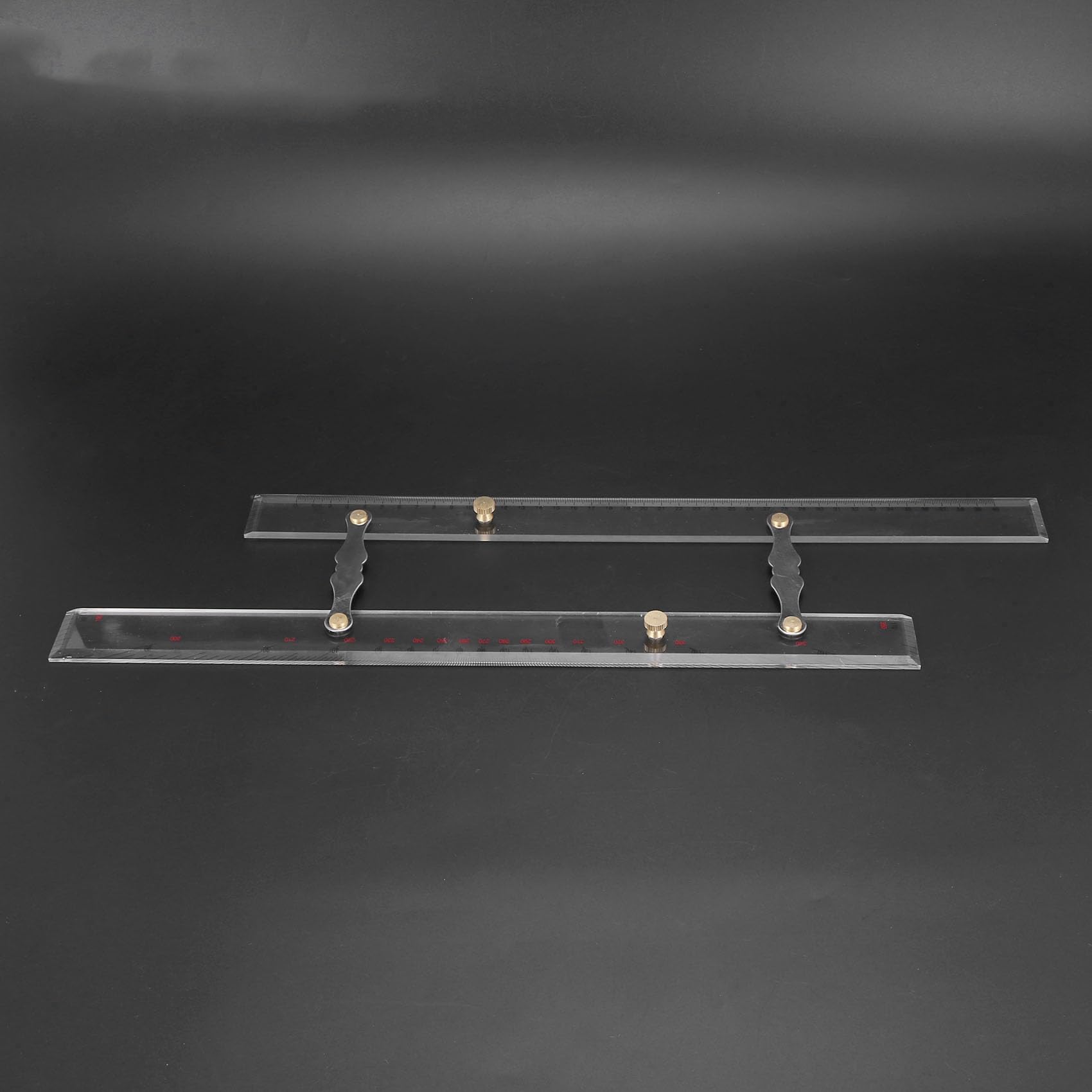 Lot de 4 règles marines parallèles - Règle parallèle - Points d'attribution - 450 mm