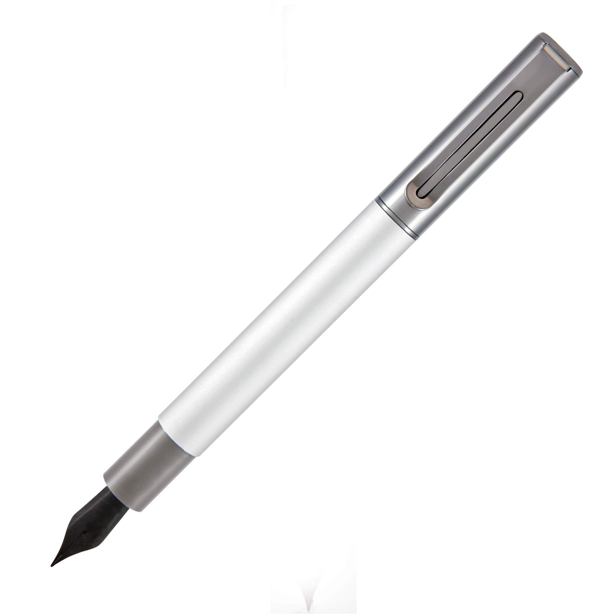Monteverde USA Ritma Stylo-plume en acier inoxydable rechargeable avec pointe pointe pointe fine pour calligraphie JoWo Cartouche d'encre rechargeable Idéal pour les artistes et les calligraphes