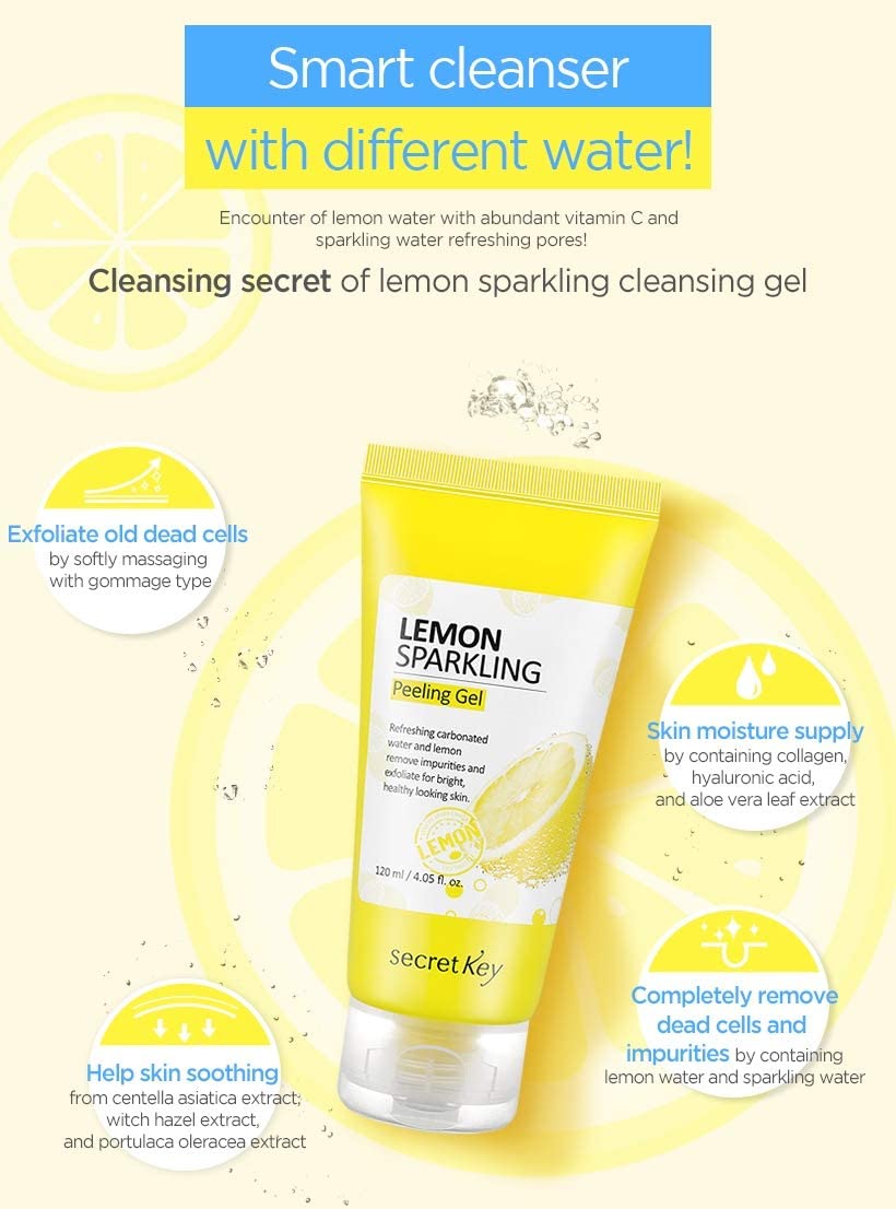 Secret Key Lemon Sparking Peeling Gel 120 ml [Korean Version] by LadyAda