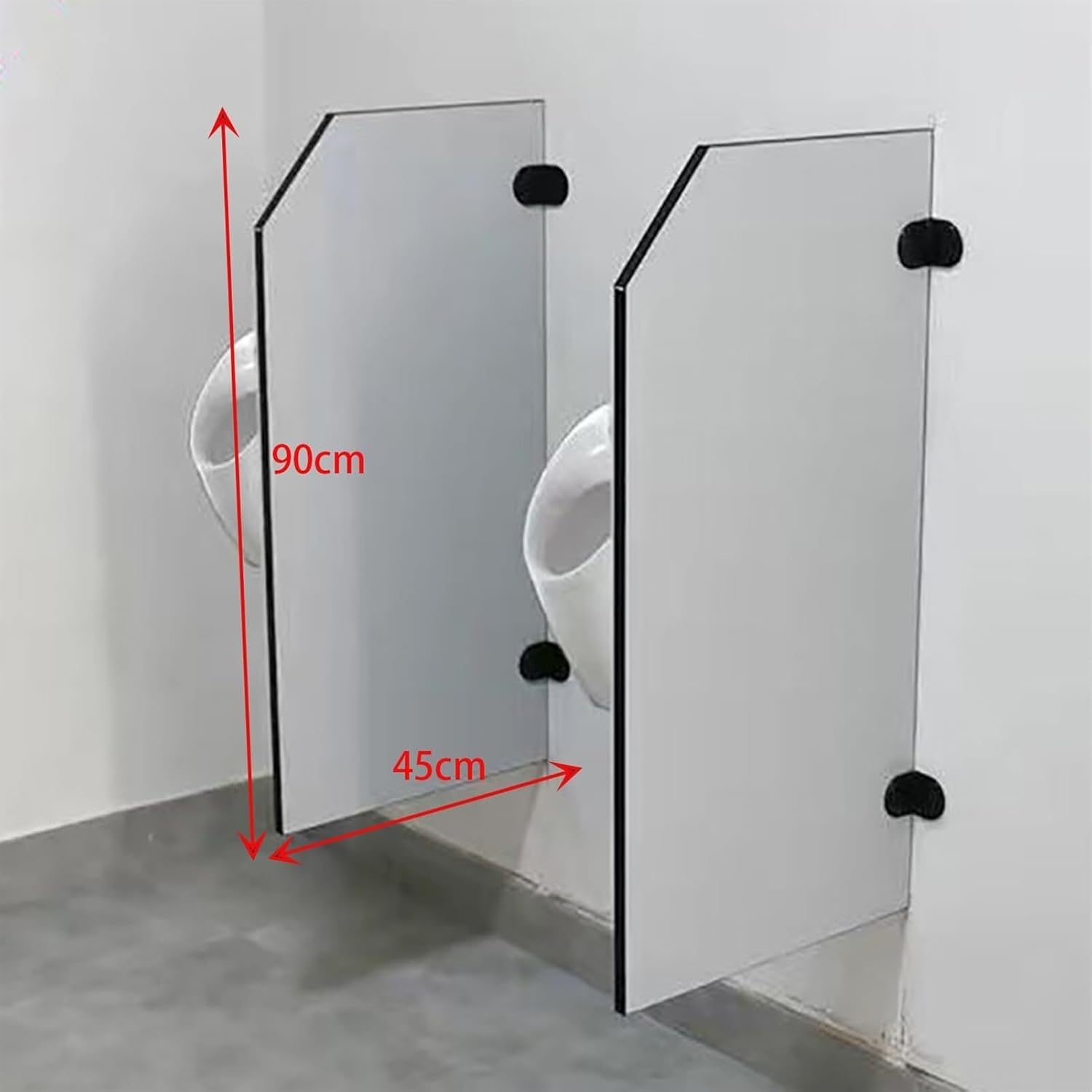 Urinal Privacy Screen Toilet Partition, Wall-Mounted Urinal Partition Divider, Toilet Partition, Suitable for Schools and Public Places