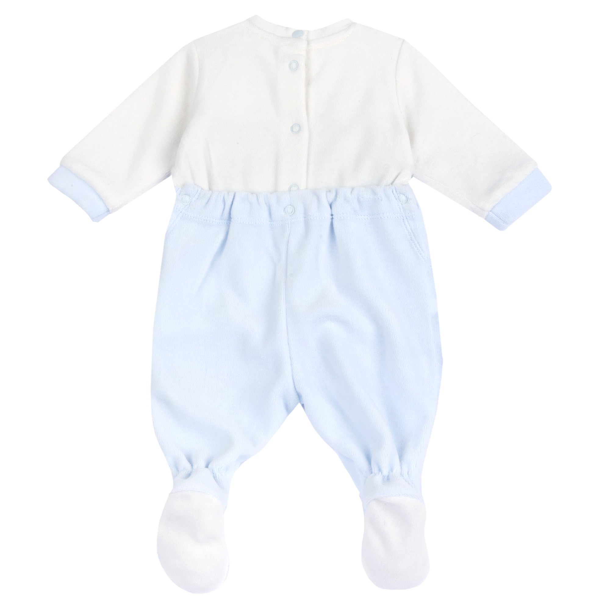 Chicco, Tutina Neonato, con Comoda Apertura sulla Schiena e a Patello con Bottoncini, in Calda e Morbida Ciniglia, Lavabile in Lavatrice, Abbigliamento Neonato 0-24 Mesi, Idea Regalo Nascita