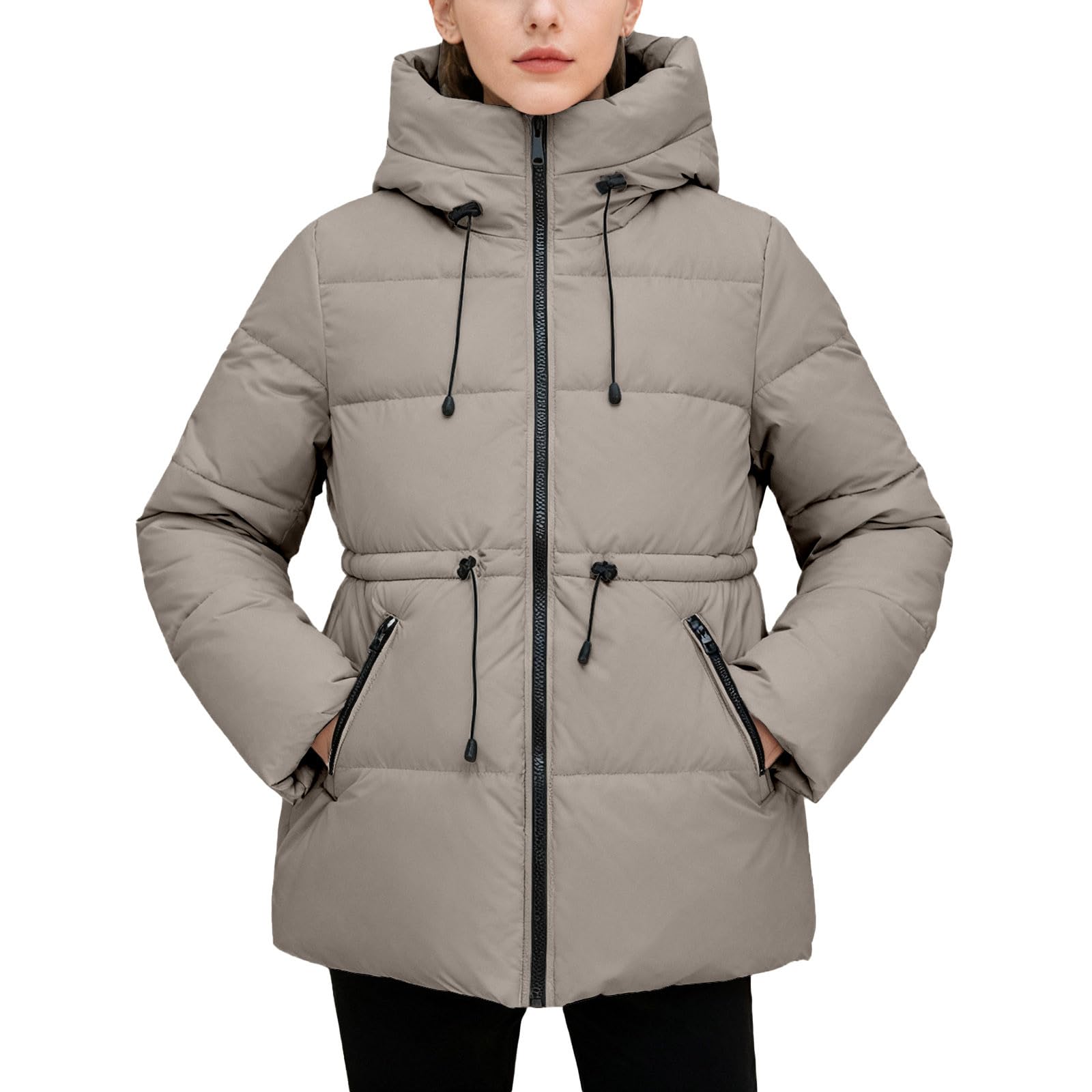 Chaqueta De Mujer Plumifero Mujer Plumifero Ultraligero Chaqueta Invierno Plumon Plumiferos Cortos Acolchada De Invierno Chaquetas Plumas Plumiferos Acolchada Ligera Vestir Anoraks Negra Cortavientos