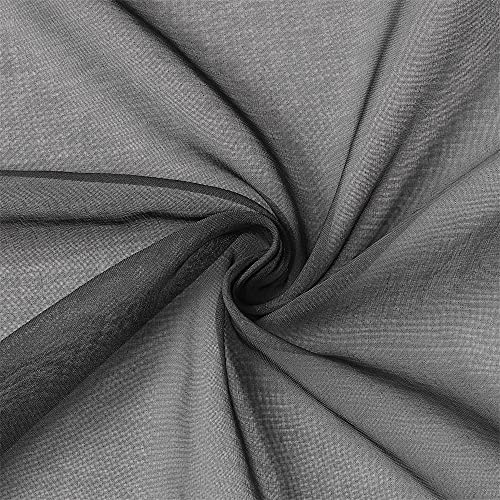 G2000 Sheer Curtains & Drapes 84 Inches Long Grey And White Ombre Curtains For Bedroom Living Room Window Curtains Light Filtering Curtains Grommet Curtains For Patio Sliding Glass Door 2 Panels Set #TOP6