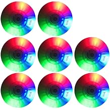 LED Light-Up Inline Skate Wheels, 68-76mm PU Wheels with Bearings, High-Speed Silent Design, 8-Pack Indoor Outdoor Roller Skate 76MM