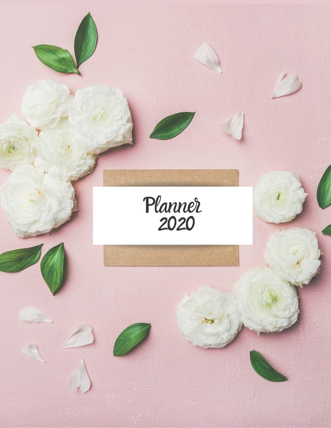 Planner 2020: Large 8.5 x11 matte pretty floral cover, two pages for each week, full page monthly calendar, inspirational quotes & space to write affirmations. A great gift. (Positive Planners)