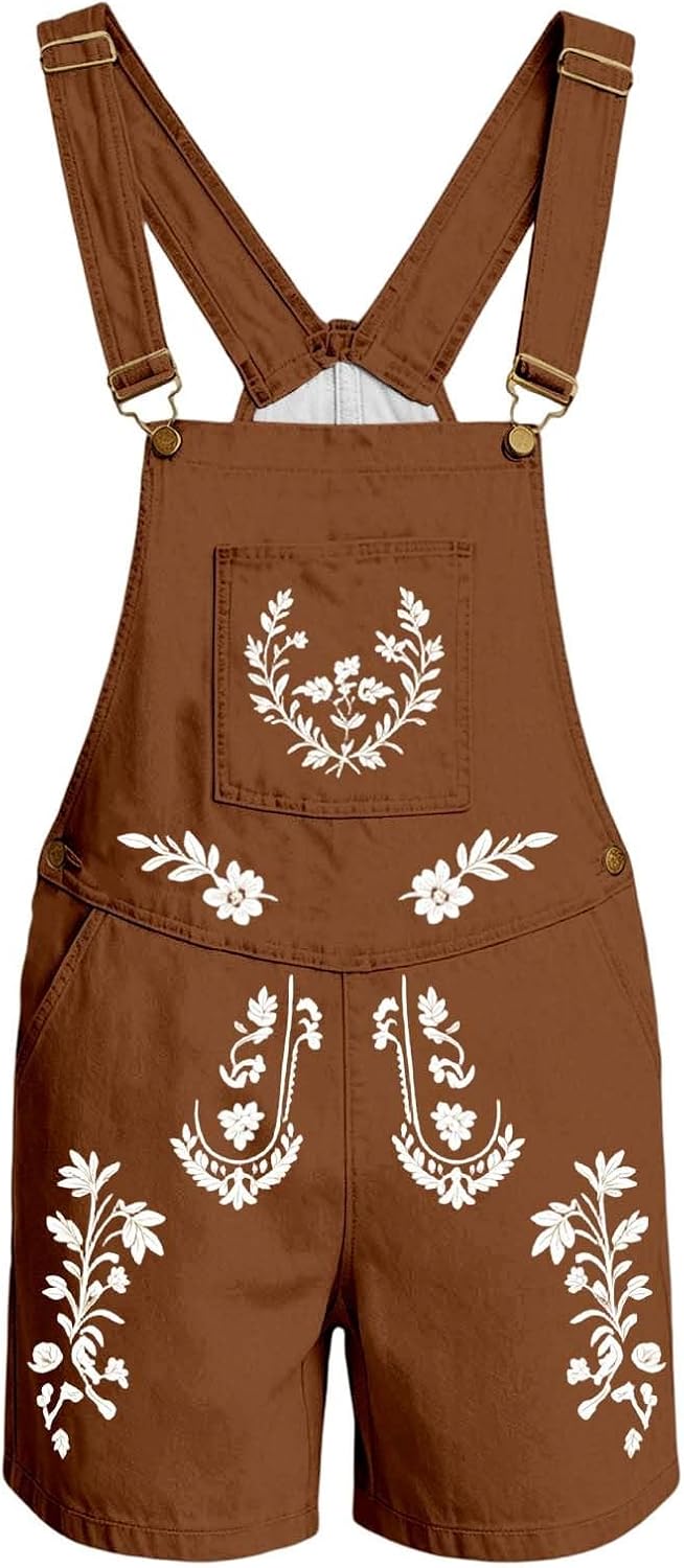 Generisch Unisex Dungarees with Fashionable Print for Everyday Use - Comfortable Men's Jumpsuit with Casual Cut