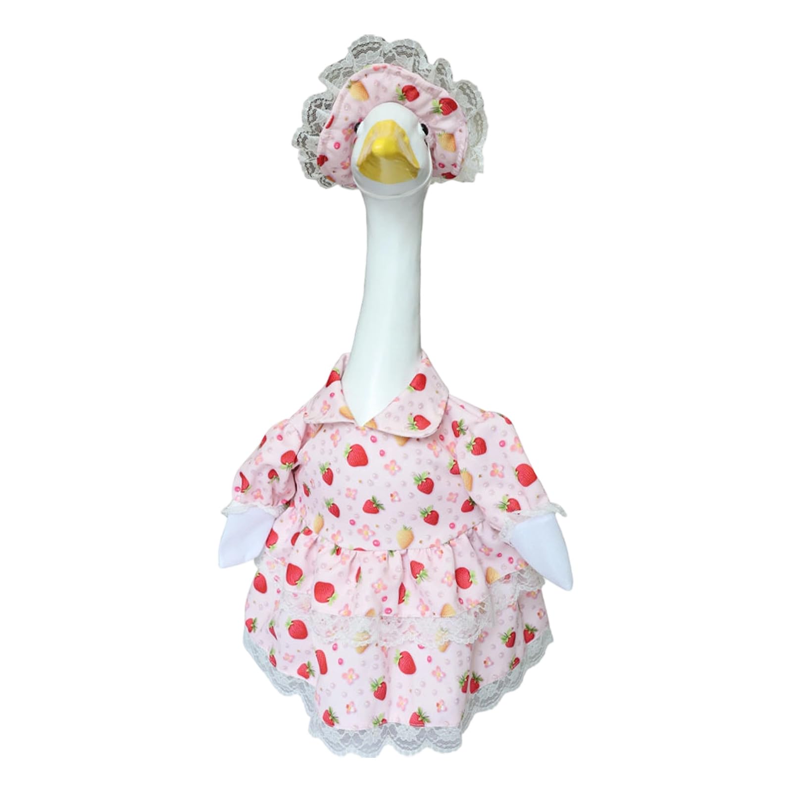 Msioytog B Lovely Spring Themed Geese Outfit Garden Statue Summers Clothes Geese Flower Dress For Porch Or Yard Decoration Lawns Patio Decoration