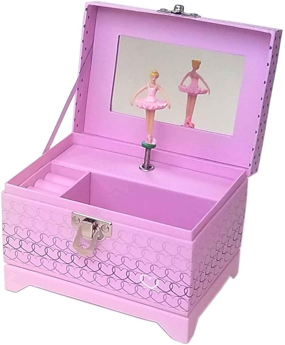 Musical Ballerina Jewelry Box - Heart