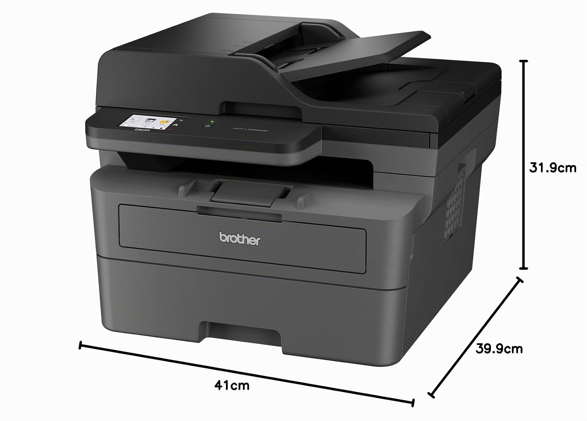Brother DCP-L2665DW 3-in-1 Monolaser-Multifunktionsgerät Schwarz/Weiß mit USB WLAN & LAN, Automatischer Duplexdruck, Exklusiv bei Amazon