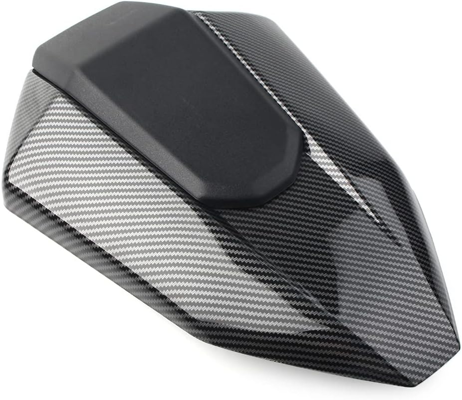 FSFY Motorbike Rear Passenger Pillion Seat Solo Motorbike Cowl Fairing Cover for Yamaha FZ-07 MT-07 2013 2014 2015 2016 2017, Carbon fiber