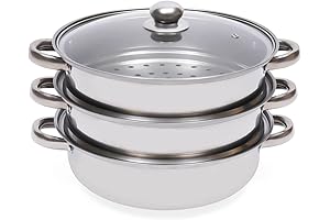 3-Tier Stainless Steel Momos Steamer