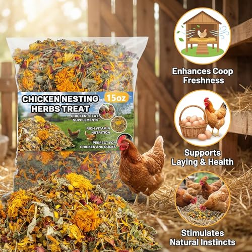 Image of MAQIHAN 15oz Chicken Nesting Herbs - Natural Dried Poultry Herbs for Coop