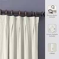 Vista 29 de Magic Drapes Cortina opaca plisada doble para oscurecer la habitación, a prueba de derrames, con aislamiento térmico, lavable a máquina, paneles