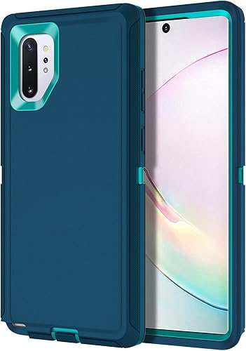 I-HONVA Funda para Galaxy Note 10 Plus a prueba de golpes, a prueba de polvo y caídas, 3 capas de protección de cuerpo completo sin protector de