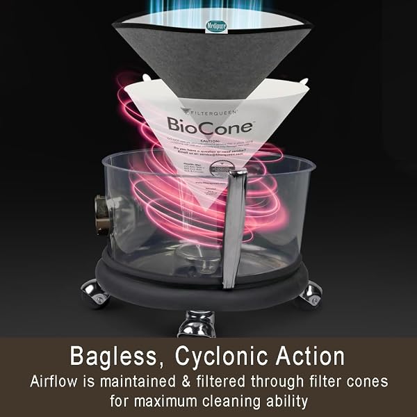 Filter Queen Majestic Surface Cleaner, Bronze, Canister Vacuum with Bagless Cyclonic Action, The Ultimate All-in-One Cleaning Machine - 4