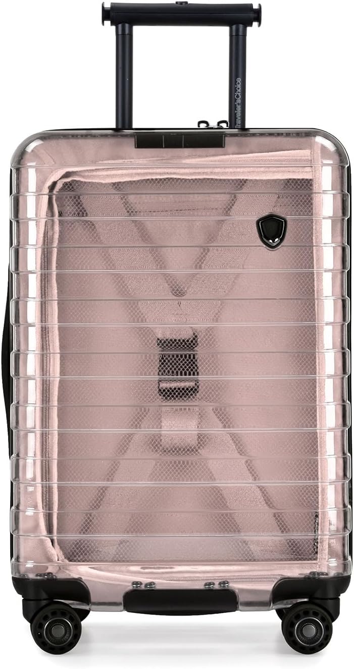 Traveler’s Choice Millennial II Transparent Carry-On 22″