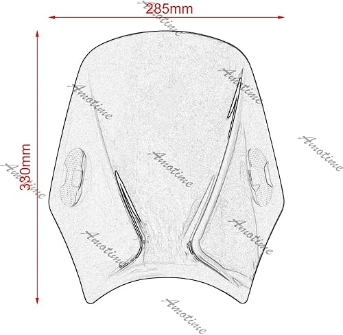 Miniatura 3 de Parabrisas de motocicleta universal compatible con DUCATI Monster 797 796 696 1000 EVO SCRAMBLER ICON URBAN ENDURO CLASSIC SIXTY2 (color humo claro)