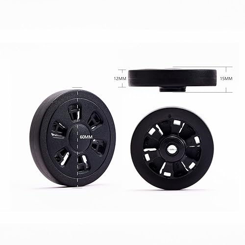 Miniatura 3 de Ruedas de repuesto para maleta de equipaje, ruedas giratorias de goma resistentes al desgaste, kit de herramientas de reparación de lujo,