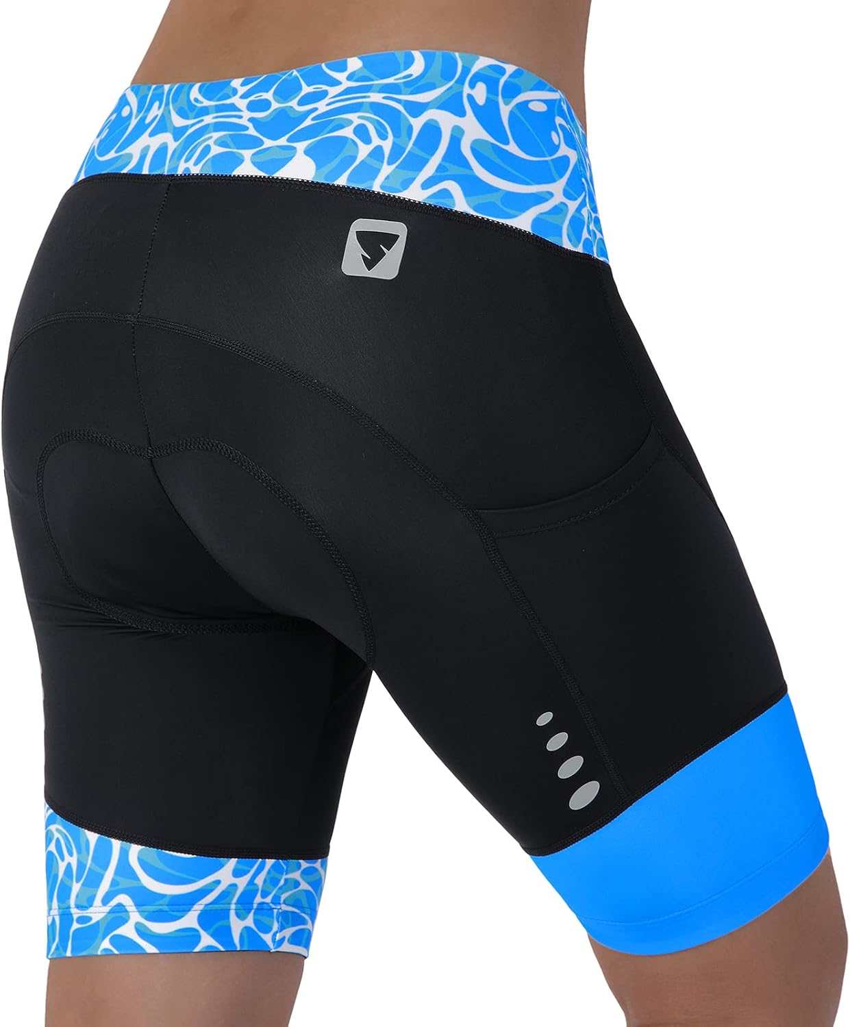 Women's Cycling Shorts with 3D Padded Bike Shorts with Reflective Elements