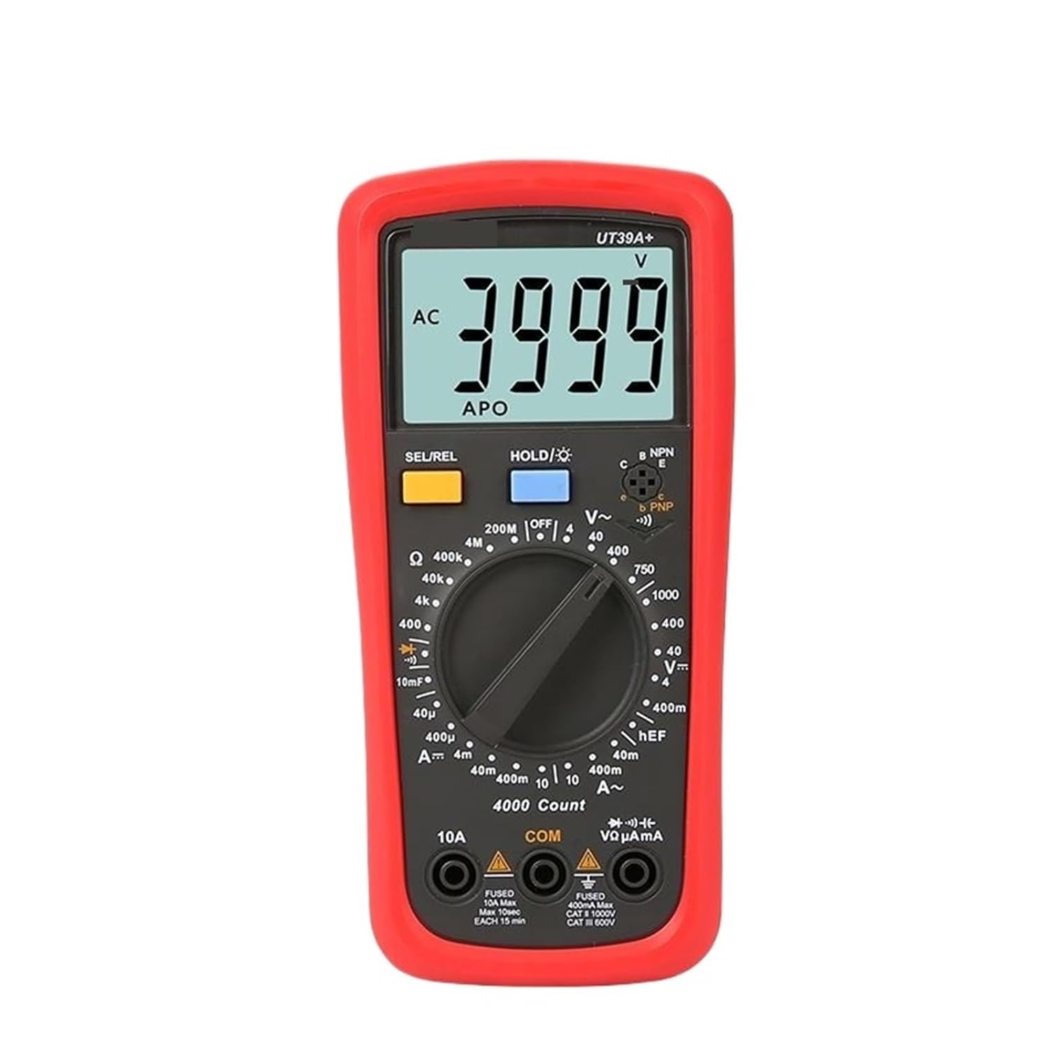 1pc UT39A+ UT39C+ UT39E+ Plus Multimeter Digital Ammeter Voltmeter AC/DC Current Electrician Tester Multi Meter(UT39A Plus)