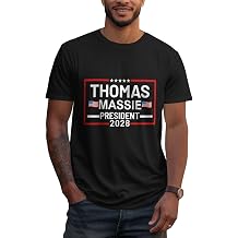 Ron Paul Thomas Massie Election 2028 President Short Sleeve T-Shirt - Classic Fit, Crew Neck, Adult