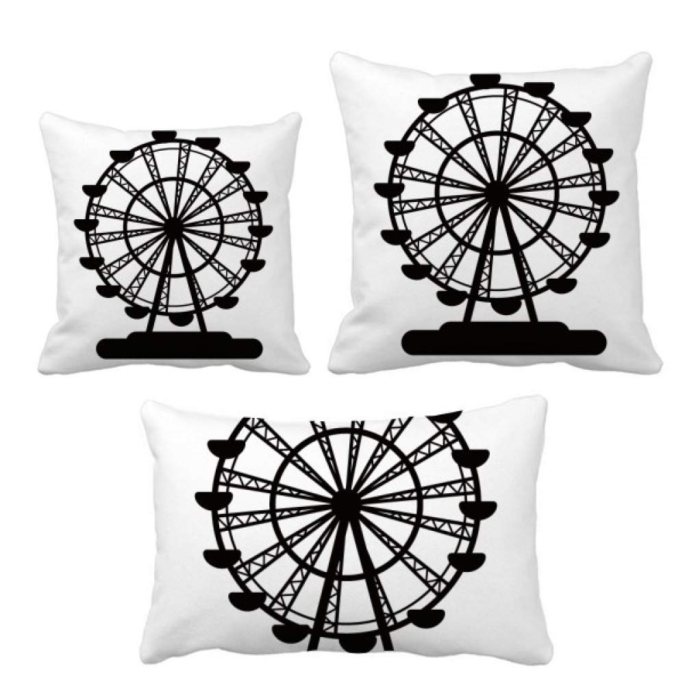 Housse de coussin grande roue noire : une idée cadeau originale