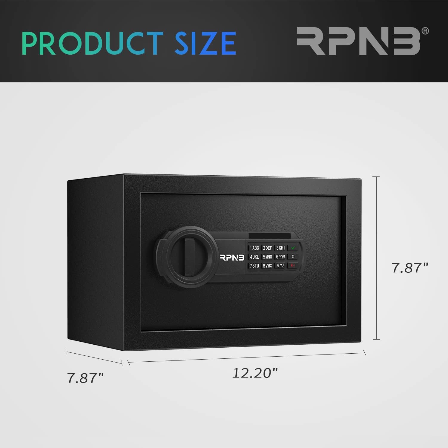 RPNB 1 of 0.3 Cuft Deluxe Home Safe with Removable Shelf, 1 of 1.6 Cuft Smart Touchscreen Biometric Fingerprint Home Safe, Bundle