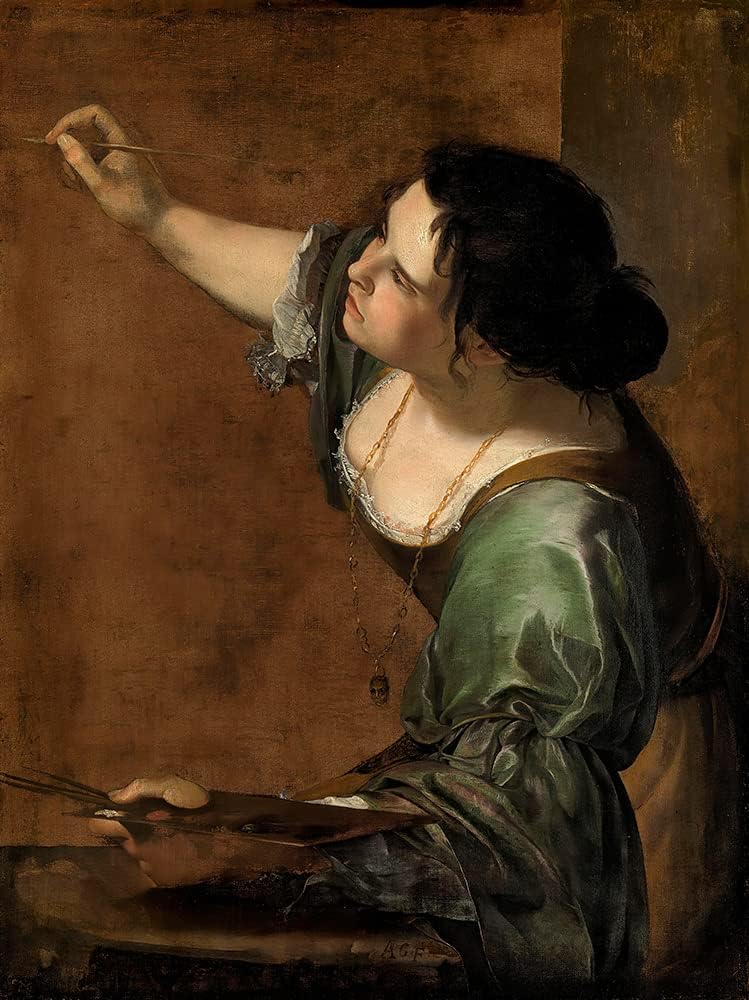 ArtDirect Self-Portrait as The Allegory of Painting (1638) 8x10 UnFramed Museum Art Print Poster Ready for Framing by Artemisia Gentileschi (Italian, 1593-1654)