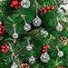36 Pieces Mirror Disco 4D Ball Silver Hanging Disco 4D Ball Small Party Mirror Balls Cool Reflective Decor Christmas Tree Ornaments for Wedding Party Dance Music Festival, 3 Sizes