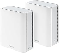 Vista 1 de ASUS ZenWiFi BT10 Tri-Band WiFi 7 Mesh, 18 Gbps, 6000 sq.ft (2pk), Dual 10G Ports, Security and Parental Controls Included, Smart Home Master SSIDs