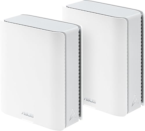 ASUS ZenWiFi BT6 Tri-Band WiFi 7 Mesh, 9.4 Gbps, 5800 pies cuadrados (2 paquetes), puerto WAN 2.5G, seguridad y controles parentales incluidos,