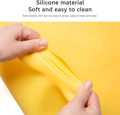 Miniatura 2 de Paquete de 4 manteles individuales rectangulares de silicona para mesa de comedor, resistentes al calor, lavables, antideslizantes, resistentes a