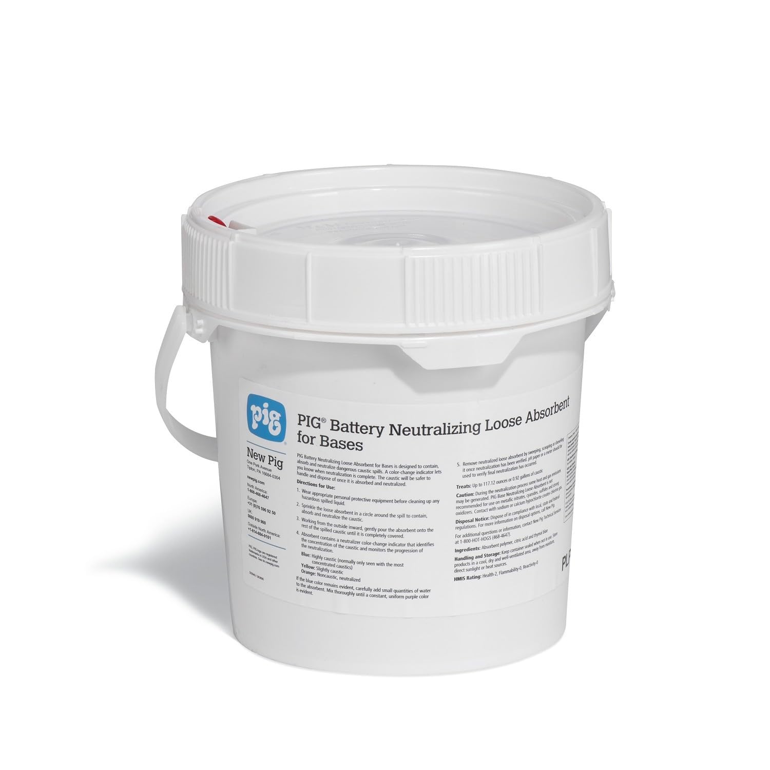 PIG Home Solution Battery Neutralizing Loose Absorbent for Bases | Neutralizer for Alkaline Battery Base Spills | Neutralizing Capacity Up to 117.12 oz. | PM50809