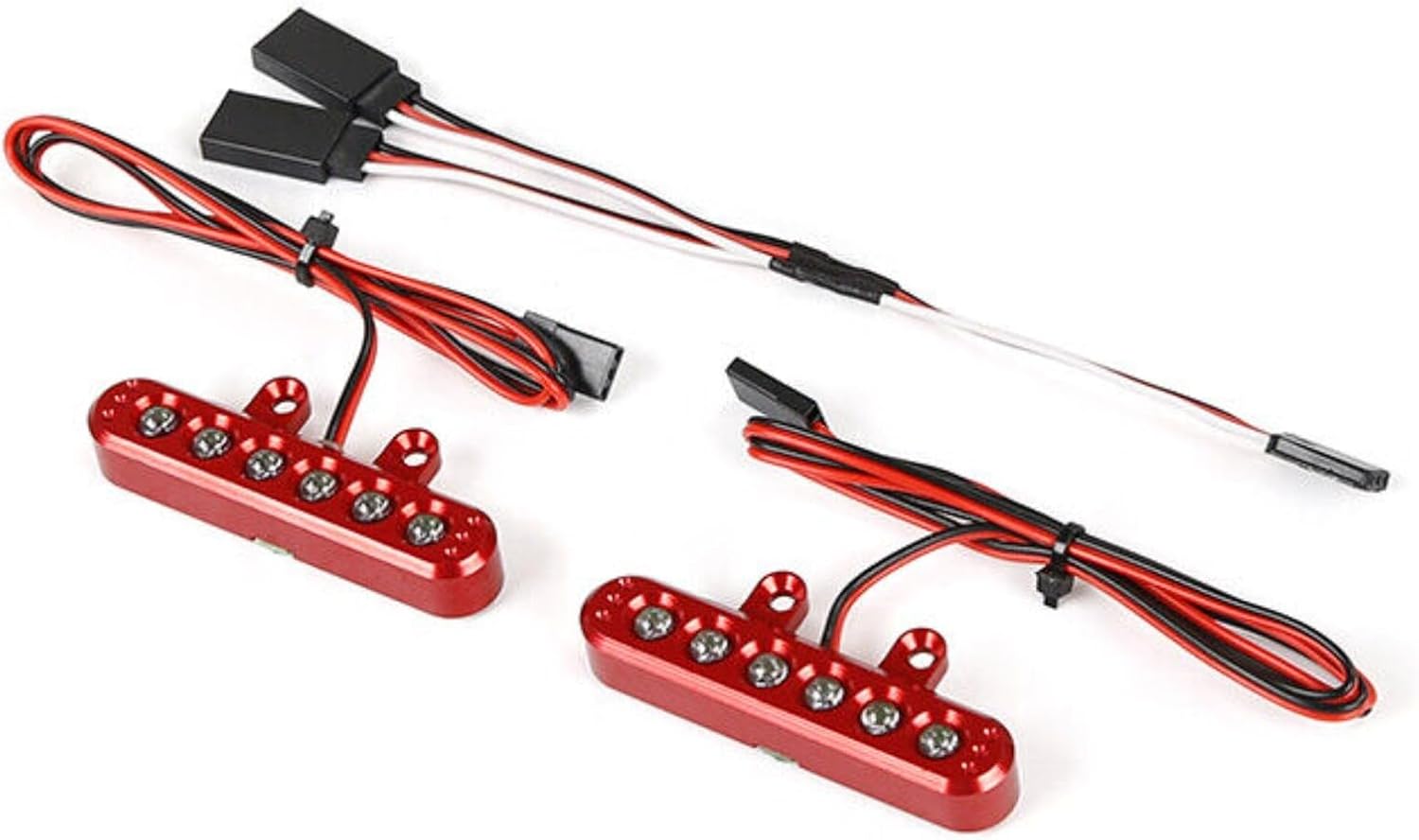 FLMLF CNC Metal Lamp Holder Tail Light Kit Red for 1/5 HPI Baja 5T FT GT X-LT RC CAR Parts