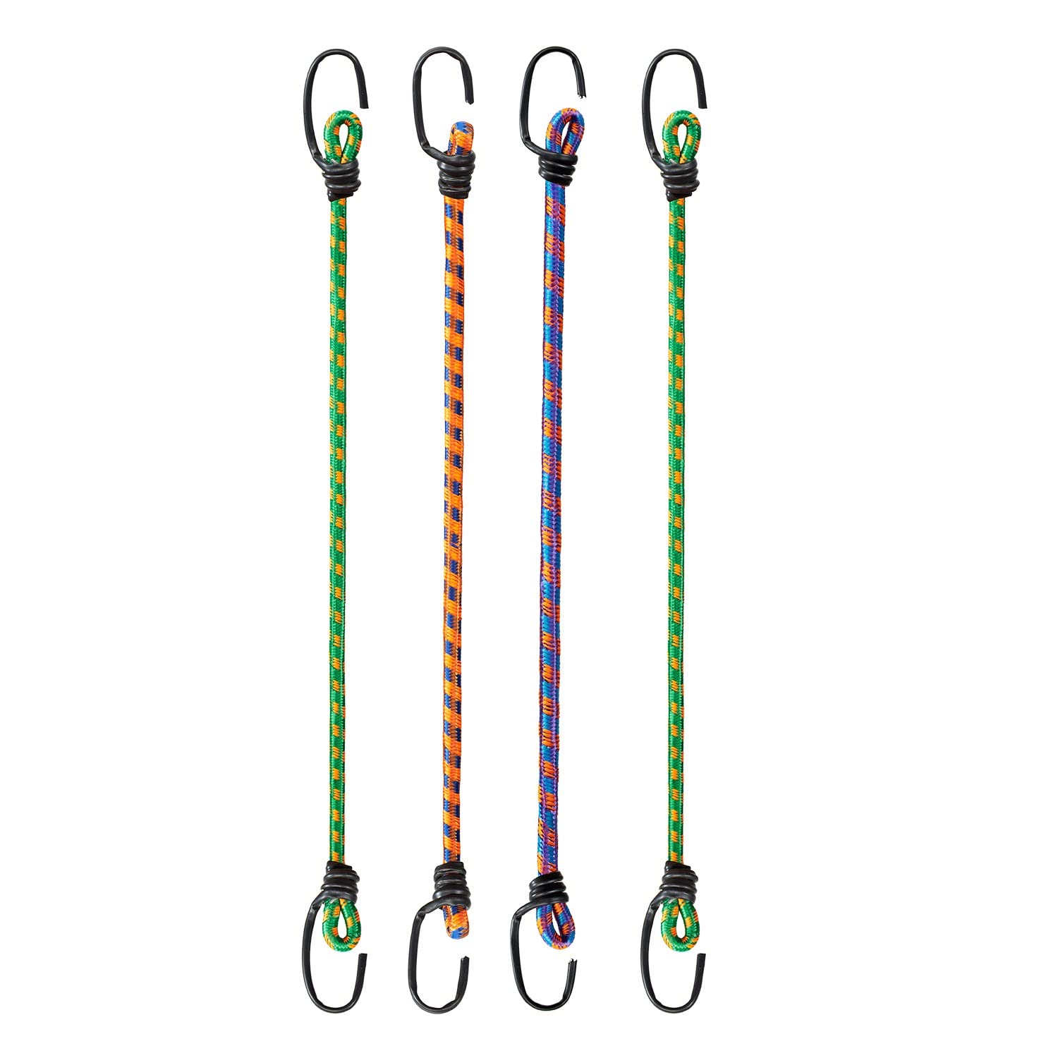 Aqbah High Strength Elastic Bungee Cord for Motocycle, Luggage Tying Rope with Hooks (Multicolour) - 4FT Set of 4 (B09V2XR6FK) Amazon Price History, Amazon Price Tracker