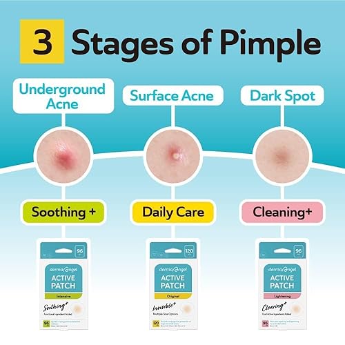 Miniatura 9 de Parches ultra invisibles para manchas oscuras, parches de espinillas grandes y parches de acné de ácido salicílico para cara, nariz, barbilla y