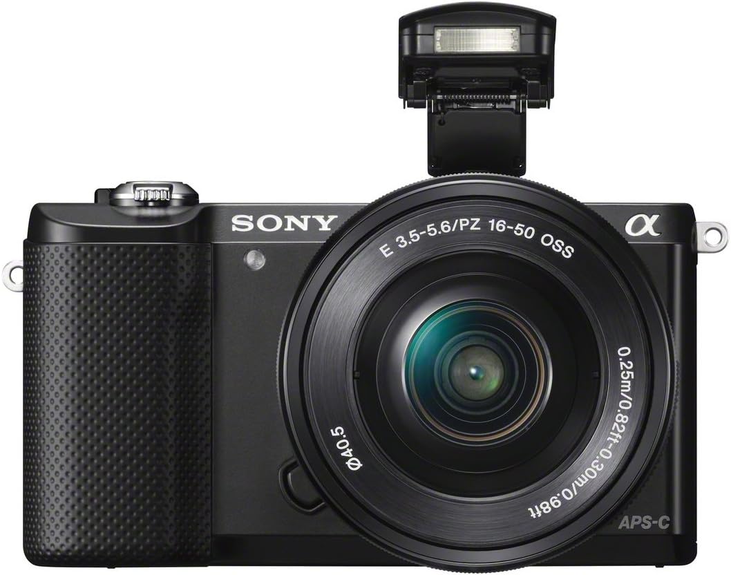 Sony Alpha 5000L Fotocamera Digitale Compatta con Obiettivo Intercambiabile, Sensore APS-C, CMOS Exmor HD, 20,1 MP, Obiettivo da 16-50 mm Incluso, Nero Sony Alpha 5000L Fotocamera Digitale Compatta con Obiettivo Intercambiabile, Sensore APS-C, CMOS Exmor HD, 20,1 MP, Obiettivo da 16-50 mm Incluso, Nero