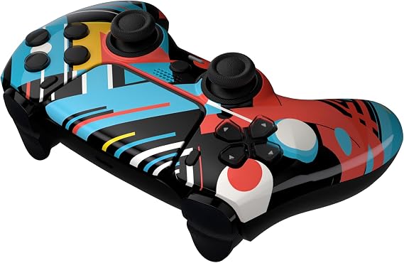 Custom Controllerzz Custom Wireless Controller Compatible with PS5 - Multiple Designs Available (Abstract Fusion)
