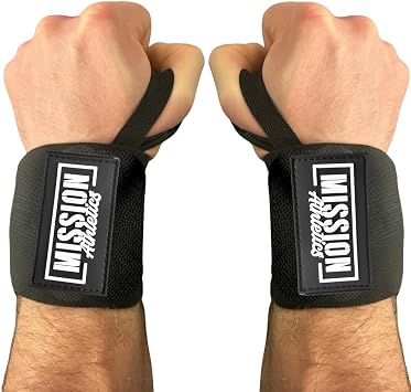 Wrist Wraps for Weightlifting - 18 Premium Wrist Straps for Weightlifting With Thumb Loops, Best Gym Wrist Wraps for Lifting Weights, Bench Press & Powerlifting - For Men and Women