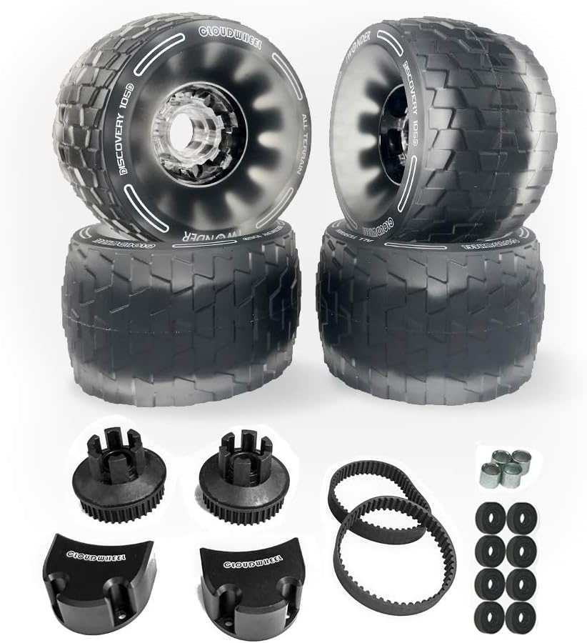 IWONDER Cloud Wheel Discovery 105mm/120mm for Evolve Boards Wheels and Pulley Conversion Kit
