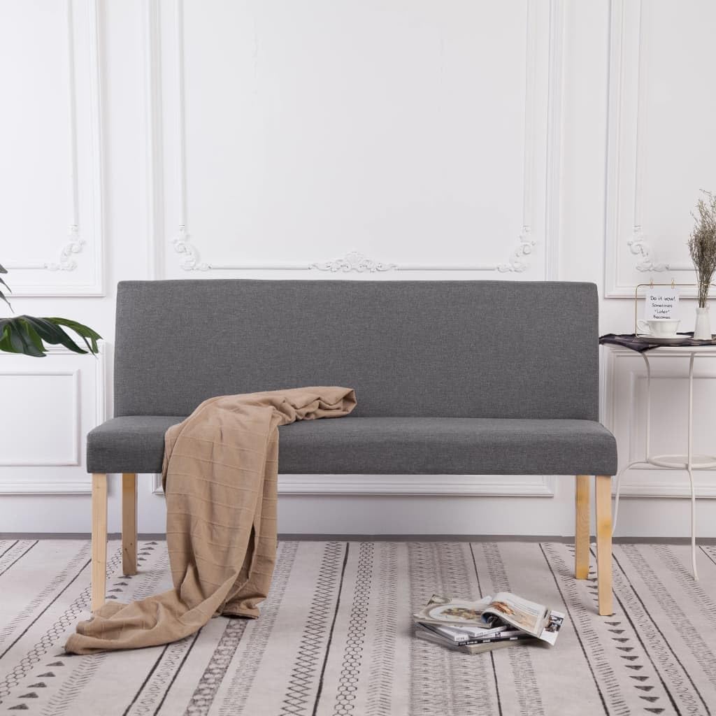 Banc scandinave moderne en pin massif pour aménagement de couloir design