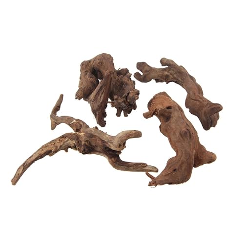Emours - Ramas de madera natural para reptiles y decoración de acuarios y pecera, surtido de distintos…